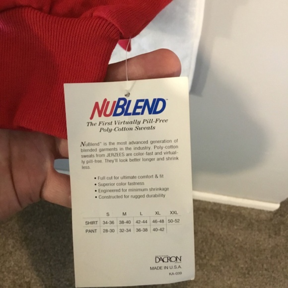 Jerzees Red Holiday Beers Crewneck Sweater - Picture 4 of 8